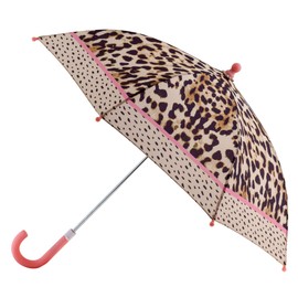 Stephen Joseph, Kids Umbrella, Toddler and Little Kid Umbrella with Pinch Free Closure and Colorful Design LEOPARD