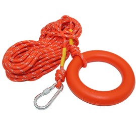 Active Island a528 Lifesaving Rope Float Ring Floats on Water Fishing 0.3 inch (8 mm) Multi-purpose Swimming Pool (Reflective, 30m)