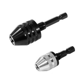 1/4 Inch Hex Shank Keyless Drill Chuck Quick Change Adapter Converter drill adapter Impact Drills Bits, Electric Tool Accessories (0.6-8mm,0.3-3.6mm)