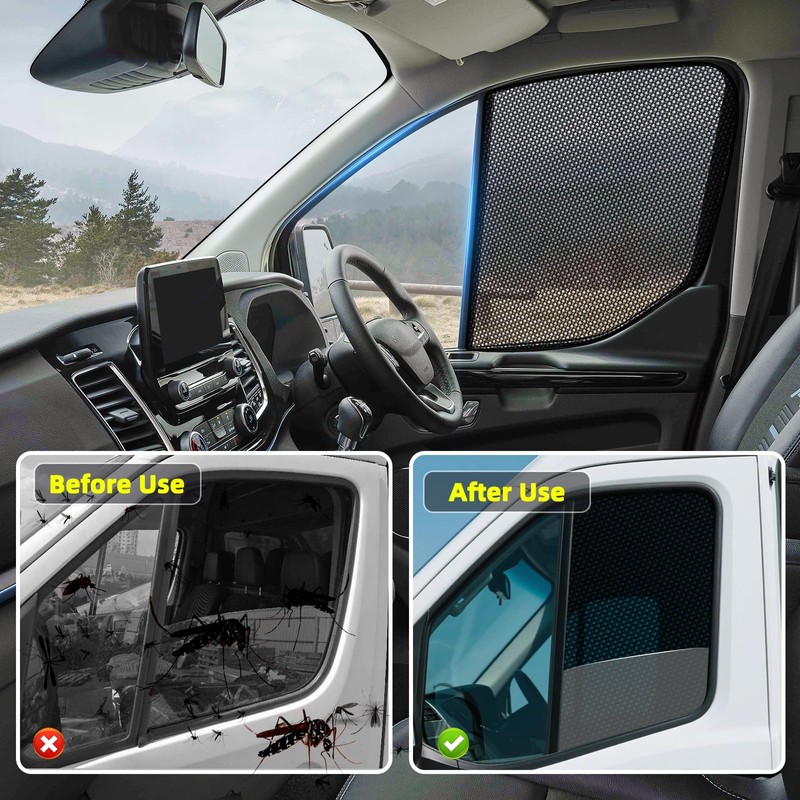 ZATOOTO Sun Protection Car Side Window Compatible with Ford Transit