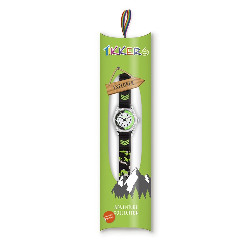 Tikkers Boys Analogue Quartz Watch with Textile Strap TK0154