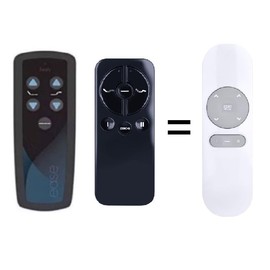 Generic Ease Replacement Remote Compatible with Tempurpedic Adjustable Bed Bases - New Version Shown Right