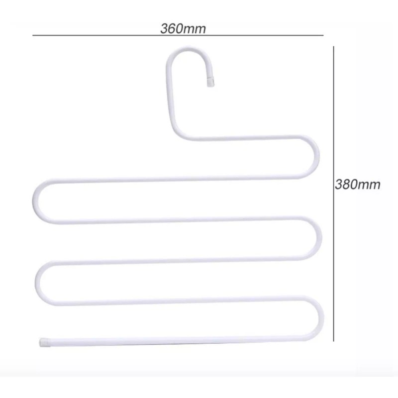 Clicmania Gancho Organizador Ropa Percha Pantalones Anti Deslizante