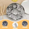 Cookie Molds, Set of 24, Stainless Steel, Heart, Star, Round,