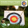 BOWRILLA® Wooden Bow and Arrow for Kids with 10 Arrows,
