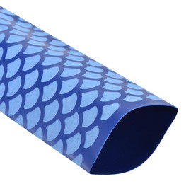 DMiotech Heat Shrink Sleeve Wrap Tubing x Tube Tubing for Fishing Rod Grips and Other Grips, Non Slip - Insulation - Waterproof 40'' Lengths, Dia 45mm Blue Scales