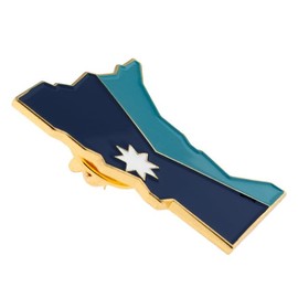 PinMart Minnesota Shape Flag Lapel Pin – Complete United States of America Pin Set – Gold Color Plated Plated Enamel US State Shirt Pins – Great Commemorative/Promotional Gift… - 25 Pack