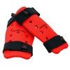 Macho Dyna Shin/Forearm Guards for TKD Karate (Red, Long)