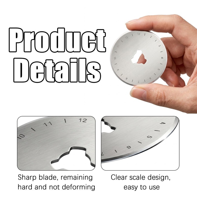 10 Pcs 45mm Rotary Cutter Blades – Fits Olfa, Fiskars