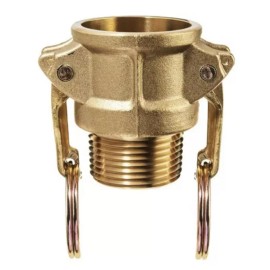 USA SEALING bulk-cgf-188 Cam and Groove, Brass, B, 1/2" Coupler x 1/2" Male NPT
