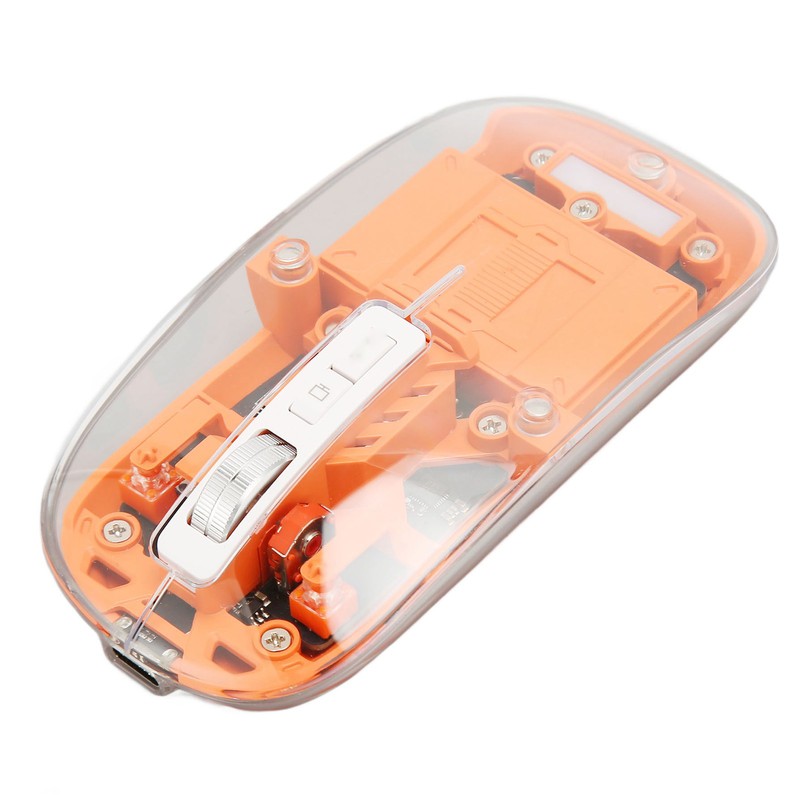 Wireless Bluetooth 3 Mode BT5.1 BT5.1 2.4GHz Mouse Transparent Clear