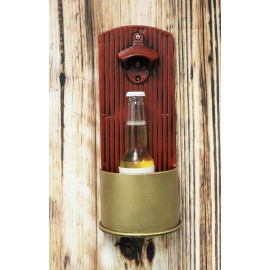 Ebros Hunter's 12 Gauge Shotgun Ammo Casing Bottle Cap Opener Wall Mounted Decor
