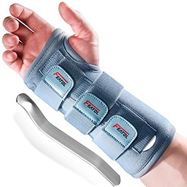 Wrist Brace for Carpal Tunnel for Women Men, Adjustable Night Sleep Support Brace with Splints Right Hand, Small/Medium