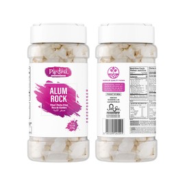 Pardesi 100% Natural White Alum Crystal Rock (Phitkari) – 350g | Potassium Alum Piedra de Alumbre | Ideal for Cooking, Pickling, Water Clarification, DIY Crafts & Household Use