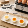 6-Egg Electric Egg Cooker, Stainless Steel Body, Auto Heat Shut-Off