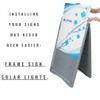 A Frame Sign With Solar Lights Sidewalk Sign Board For