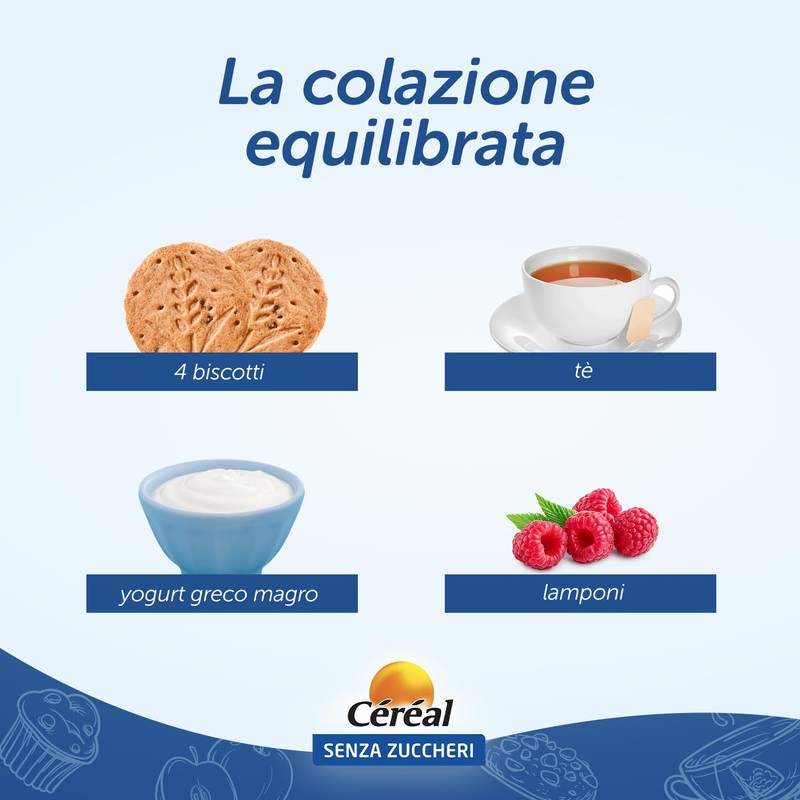 Céréal | Biscotti Gusto Nocciola con Gocce di Cioccolato Senza