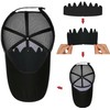 6 PCS Black Simple Baseball Caps Inserts Shapers, Flexible Washable