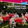 SOL 6pk Red Table Cloth - Disposable Waterproof Plastic Party