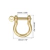 PATIKIL D-Ring Shackle, Pack of 4, 15 mm Inner Width,