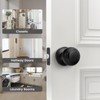Haidms Black Passage Door Knobs Interior, Classic Matte Black Interior