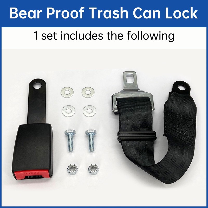 KOMOHOM Trash Can Locks for Animals, (2PCS) Raccoon Bear Proof