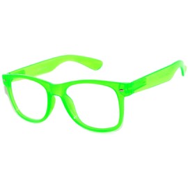 OWL 80's Glow in the Dark Glases Vintage Nerdy Style Green