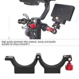 Hot Shoe Adapter Mount, for Zhiyun Smooth 4 Ring Clamp 4 Gimbal Video Expansion Accessory Suitable for Rode Microphone, Spotlight etc