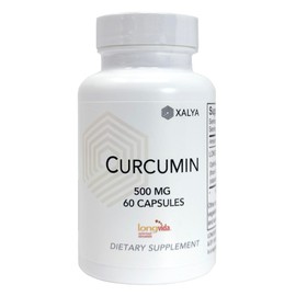 Xalya Longvida Curcumin 500 mg 60 Capsules - High Bioavailability Curcumin Supplement Non-GMO, Vegan & Gluten Free - 60 Servings