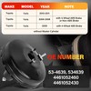 53-4639 Vacuum Power Brake Booster Compatible with Select Toyota Models
