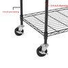 Wire Shelving Casters,3" Diameter,Set of 4,Caster Roller Wheels for Shelving