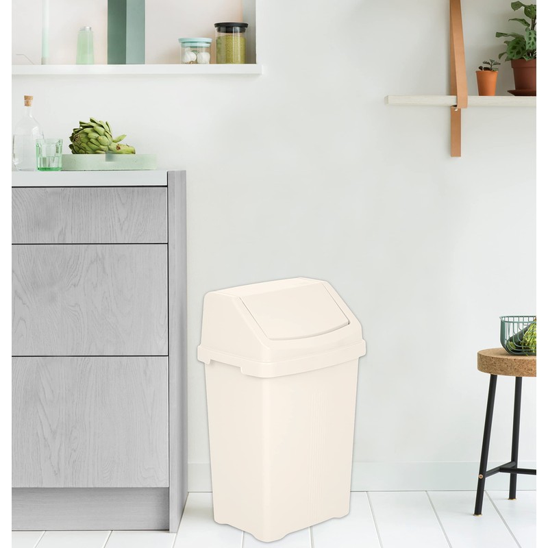 JMS we create smile 8L/25L/50L Litre Plastic Swing Lid Bin