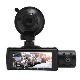 1080P Triple Dash Cam, Front Rear and Inside Record, Night, G Sensor, Motion Detection, 24H Parking Monitoring - Car DVR Camera for Enhanced Vehicle Security