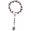 Venerare Traditional Saint Michael Chaplet with Prayer Card (Brown Wood)