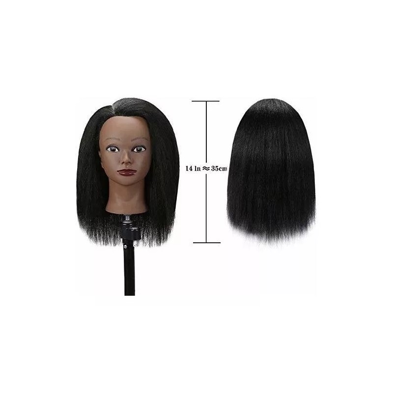 Sophire Maniqui Cabeza Cabello Natural Negro 35.5 Cm Sophire