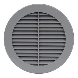 Air Ventilation Plastic Grill Cover Ø150mm/Gray