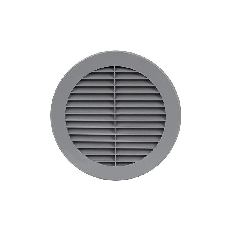 Air Ventilation Plastic Grill Cover Ø150mm/Gray