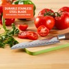 IMUSA 6in Chef WL Stainless Steel Santoku Knife with Wood