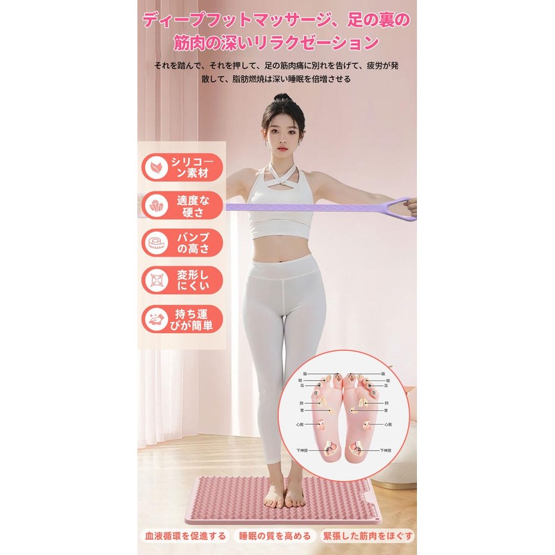 指圧ボード 指圧板 指圧ボード足裏ダイエット あしつぼマット 足つぼマット フットマッサージボード 足踏み 足つぼダイエット 足ツボマッサージ 足ツボシート