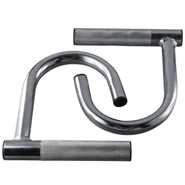 iuniq Metal Resistance Band Handles Pull Up Handle with Grip Tapes, Heavy Duty Industrial Grade Steel Knurled Surface Handles for Elastic Band Workouts