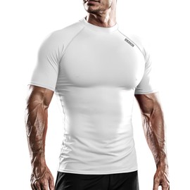 DRSKIN Compression Cool Dry Sports Tights Shirt Baselayer Running Leggings Yoga Rashguard Men (SW-WN086, M)