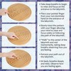 BambooMN Finger Labyrinth for Meditation and Prayer - 6" Diameter