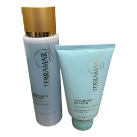 Terramar Consistently Balanced Kit Control de Grasa, Gel Limpiador Facial 130 ml + Tónico Facial 240 ml, Rutina 2 Pasos para Piel Mixta o Grasa