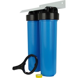 SpiroPure 2 Stage Water Filter Housing 4.5 x 20 BB Twin Filter Housing BBFS-22 Replacement