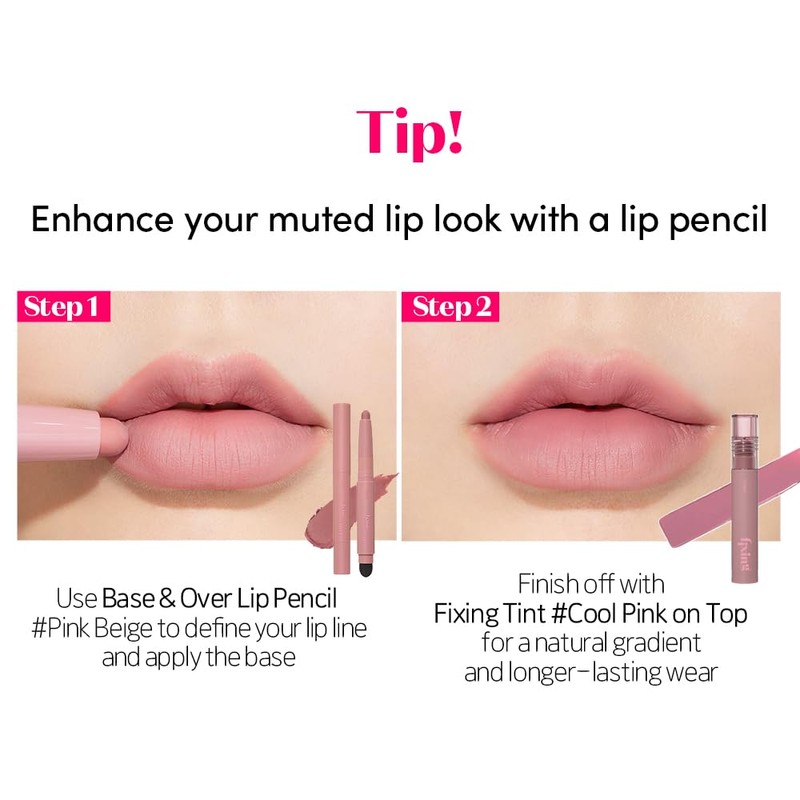 Etude Fixing Tint, Mellow Peach (Warm/Autumn), Lipstick, 0.1 oz (4