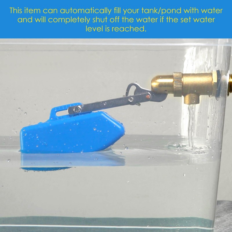 ZHEQOGZH Brass Float Valve 1/2 Inch, Livestock Water Tank Float