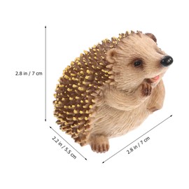 Tofficu Hedgehog Statue Kids Outdoor Toys Hedgehog Sculpture Hedgehog Figure Toy Mini Figure Micro Landscape Ornament Hedgehog Garden Statues Miniature Kids Toys Plastic Animal Child Moss