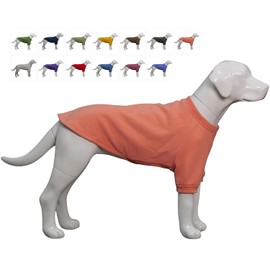 Lovelonglong Dog Sweatshirt Cold Weather Dog Pullover Autumn and Winter Dog T-Shirts for Small Medium Large Size Dogs Lobster-Pink S