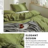 Simple&Opulence 100% Linen Duvet Cover Set with Embroidery Border Washed