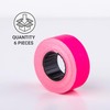 (6 Rollen) Pink 21 x 12 mm farbiger Papieraufkleber Preis